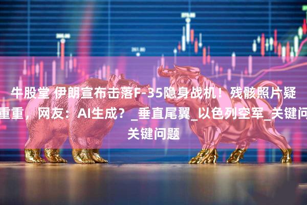 牛股堂 伊朗宣布击落F-35隐身战机！残骸照片疑点重重，网友：AI生成？_垂直尾翼_以色列空军_关键问题